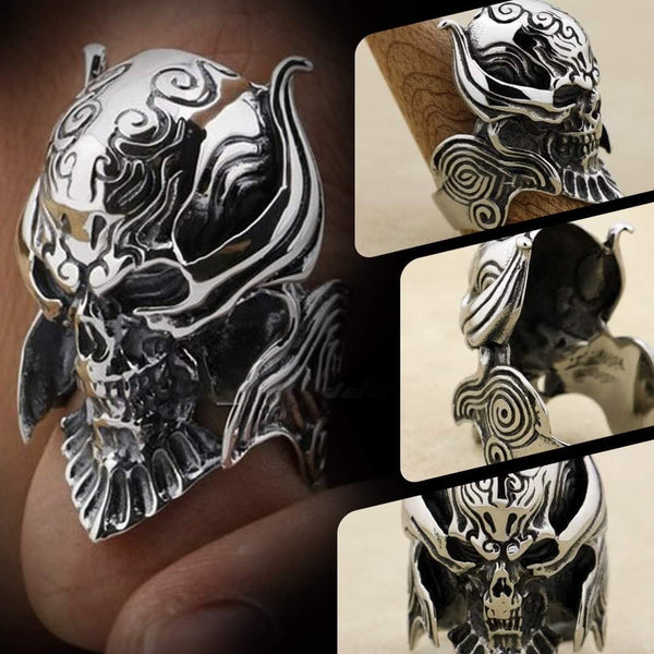Skeleton Warrior Stainless Steel Ring